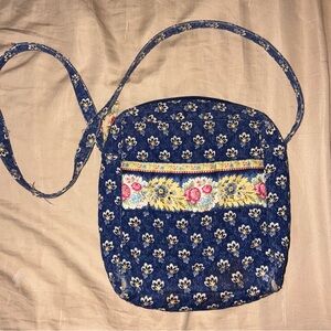 Vera Bradley Navy Floral Crossbody Bag
